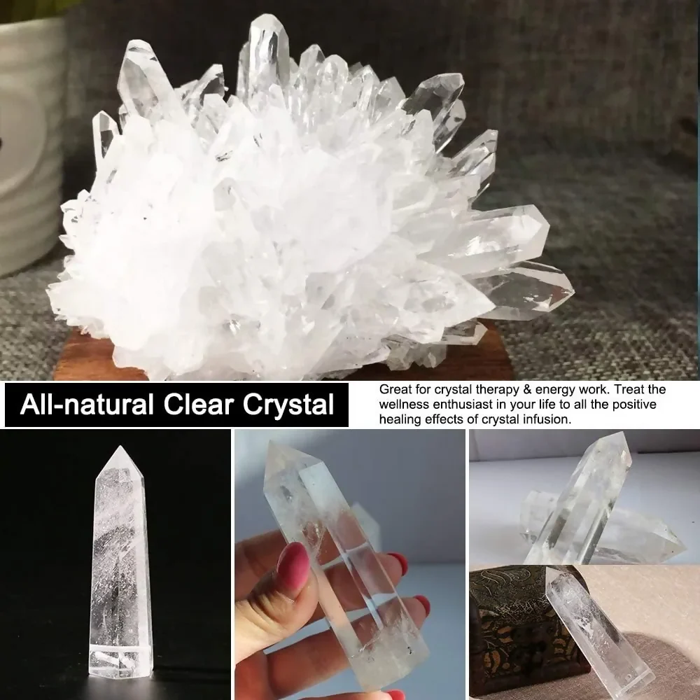 TERMO BOTELLA DE AGUA CON CRISTALES DE CUARZO Y ESTUCHE BLANCO - Image 3