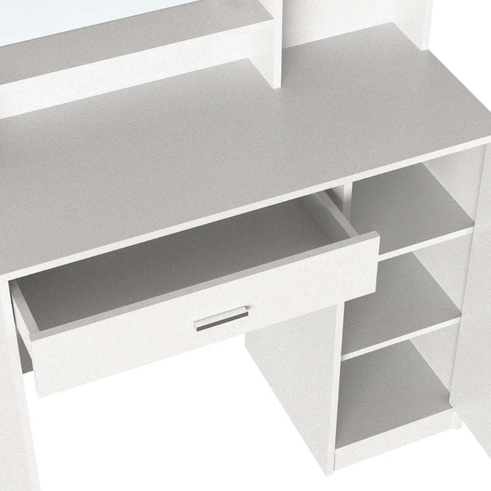 Tocador con Luces Led Aura, Blanco Mate, Incluye la Silla - Image 7