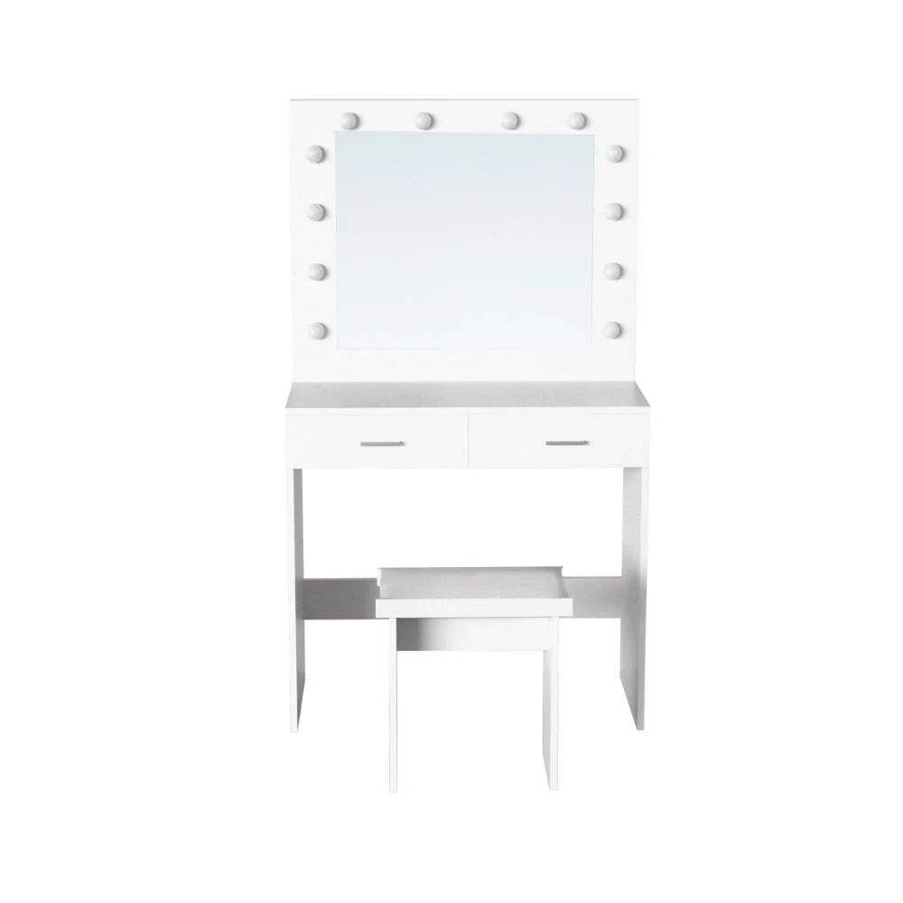 Tocador con Luces Led Bella, Blanco Mate, Incluye la Silla - Image 7
