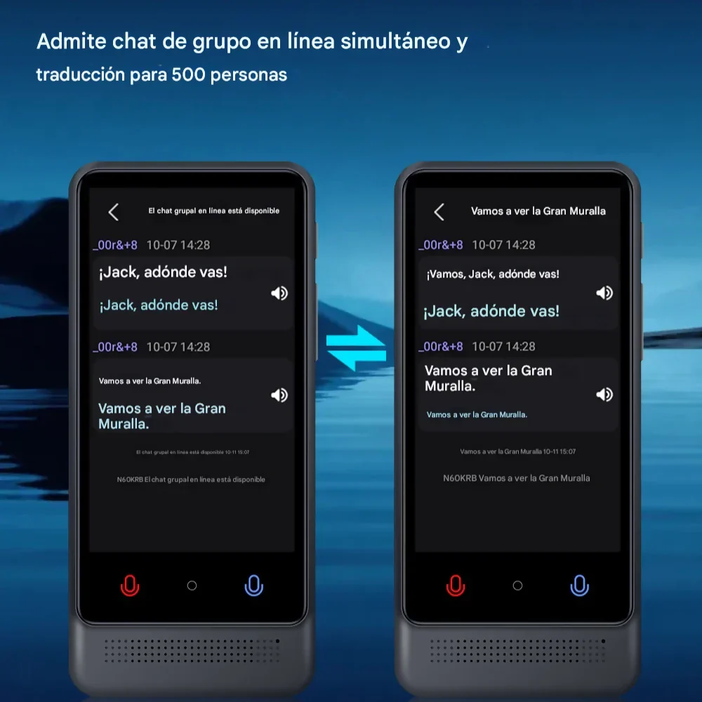 🧠TRADUCTOR IDIOMAS INTELIGENTE TIEMPO REAL 137 IDIOMAS WIFI M12 📱 - Image 4