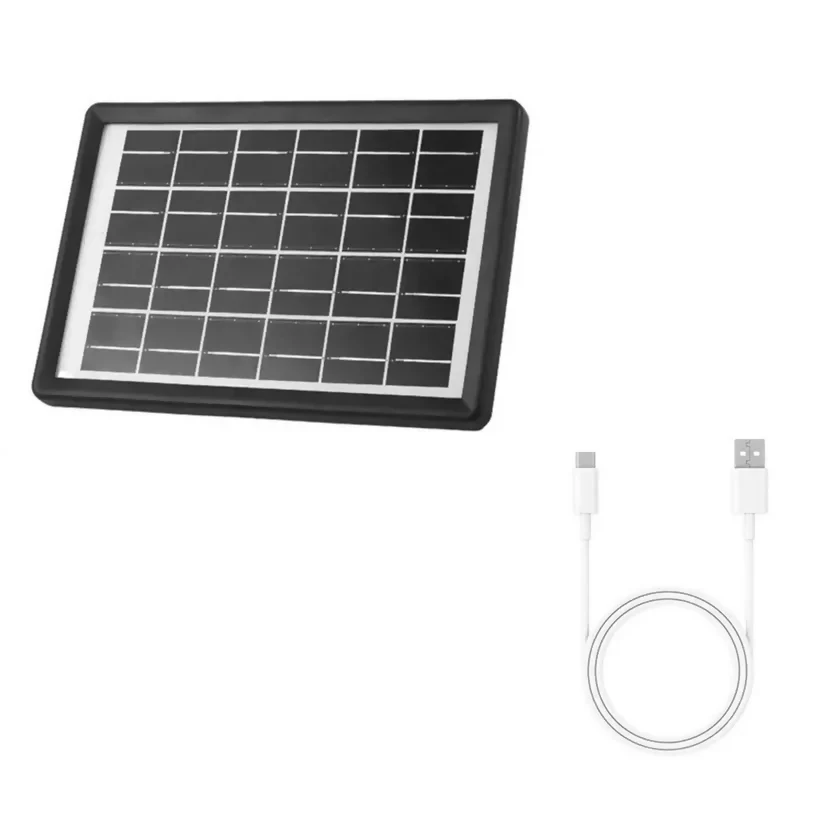 VENTILADOR RECARGABLE MULTIFUNCIONAL CON PANEL SOLAR GD-8028 - Image 3