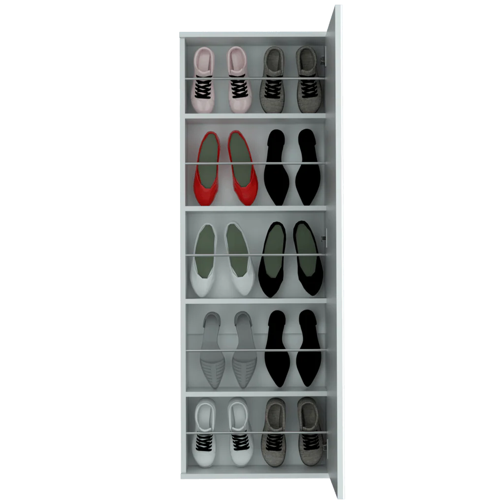 ZAPATERO ISIA CON ESPEJO, BLANCO, CON AMPLIO ESPACIO DE ALMACENAMIENTO INCLUYE ESPEJO ZF - Image 2